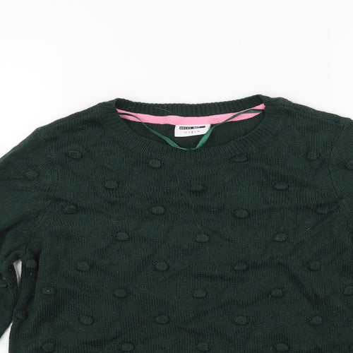 Noisy may Womens Green  Knit Pullover Jumper Size M