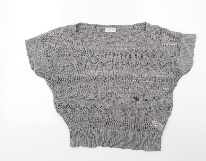 Sutherland Womens Grey  Knit Pullover Jumper Size XL