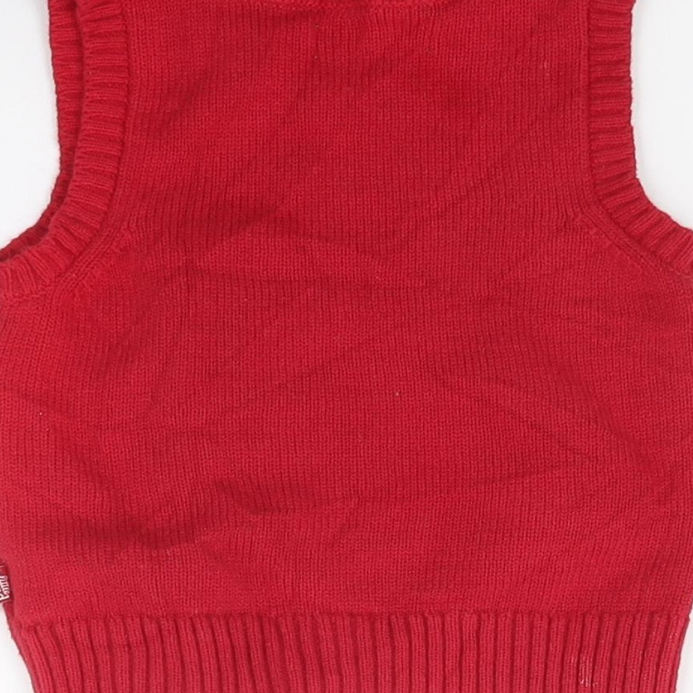 Early bird Boys Red   Pullover Jumper Size 12-18 Months