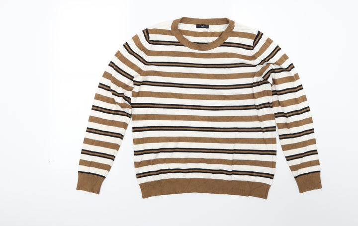 M&Co Womens Brown  Knit Pullover Jumper Size 14