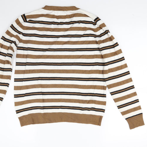 M&Co Womens Brown  Knit Pullover Jumper Size 14