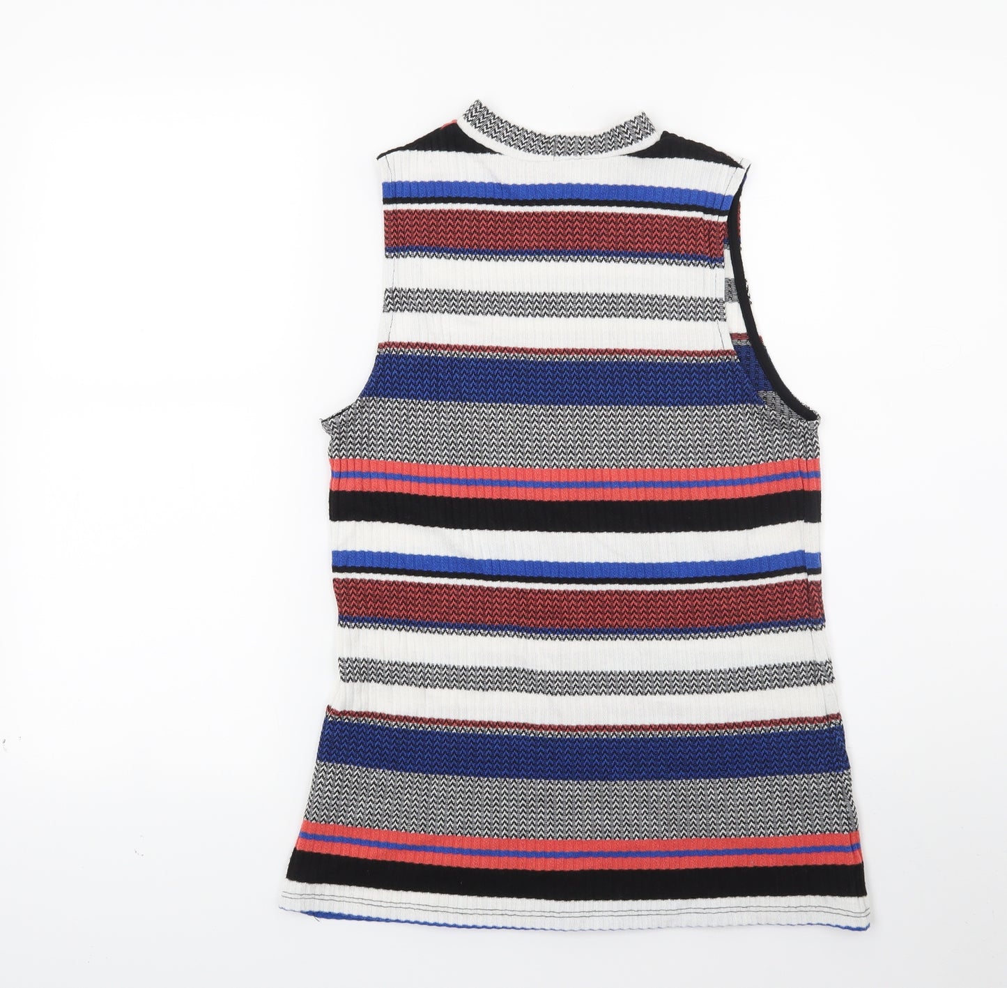 Matalan Womens Blue Striped  Tunic Jumper Size 14