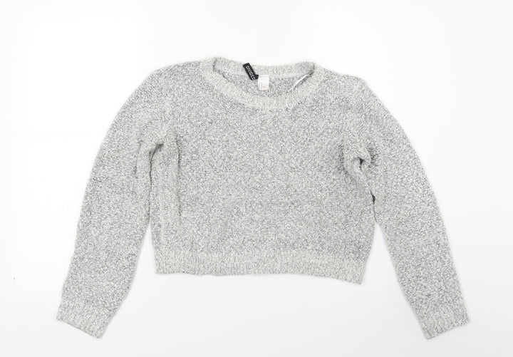 H&M Womens Grey Pullover Jumper Size M