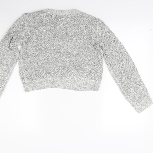 H&M Womens Grey   Pullover Jumper Size M