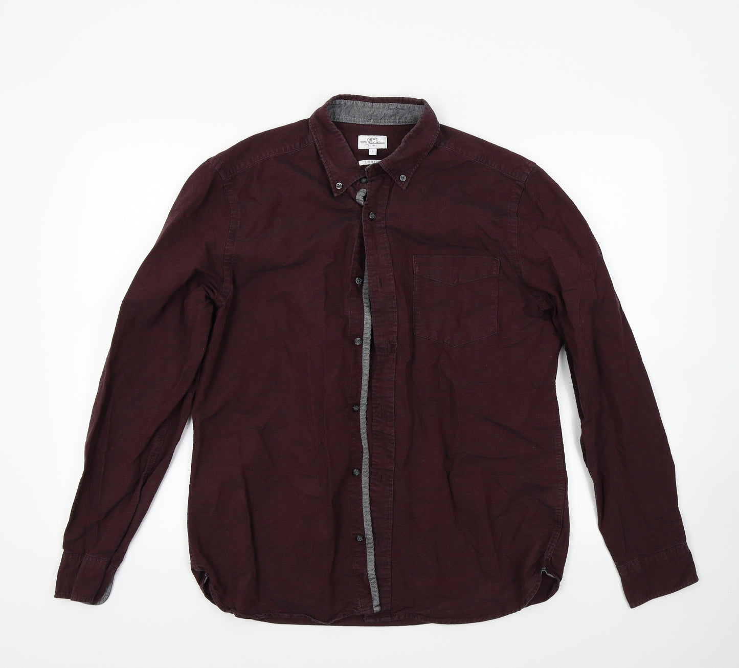 NEXT Mens Red    Button-Up Size L
