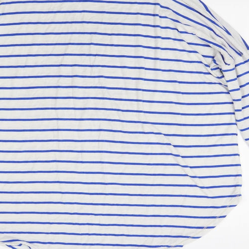 Capsule Womens White Striped  Pullover Jumper Size 14