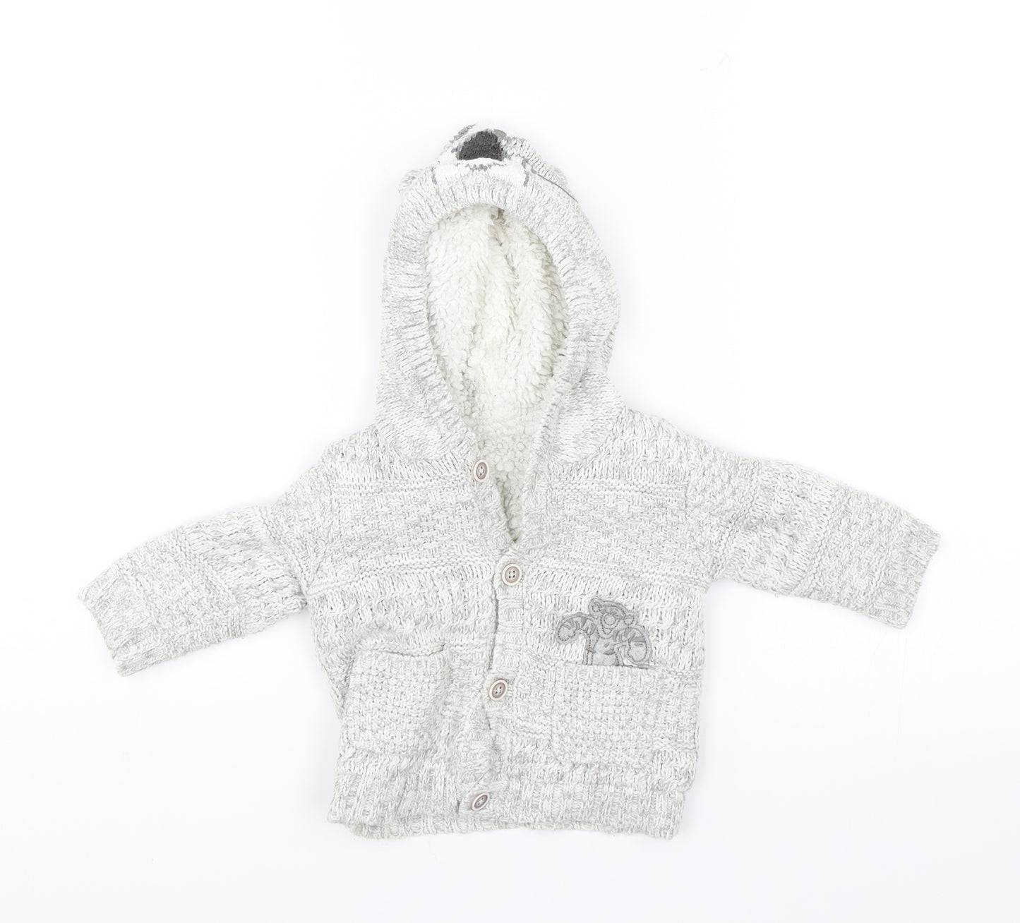 George Baby Grey   Pullover Jumper Size 3-6 Months  - Tigger