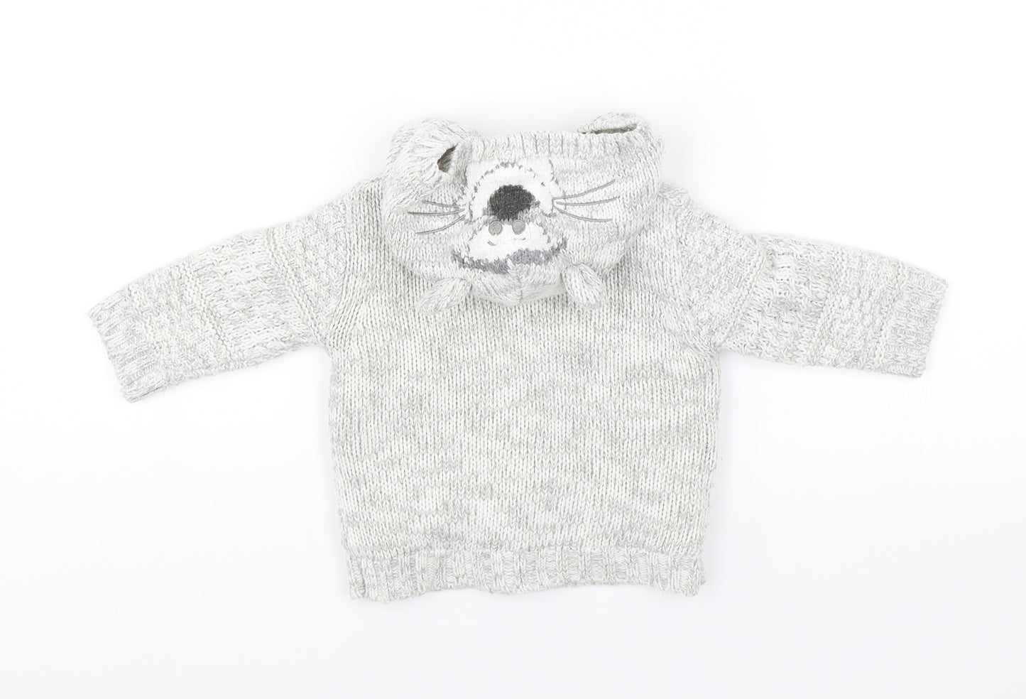 George Baby Grey   Pullover Jumper Size 3-6 Months  - Tigger