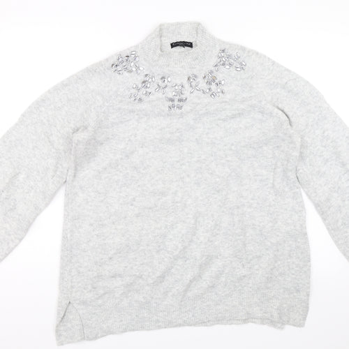 F&F Womens Grey   Pullover Jumper Size 14