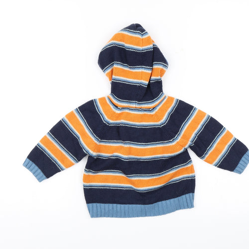Bayside Baby Blue Striped  Pullover Jumper Size 12-18 Months