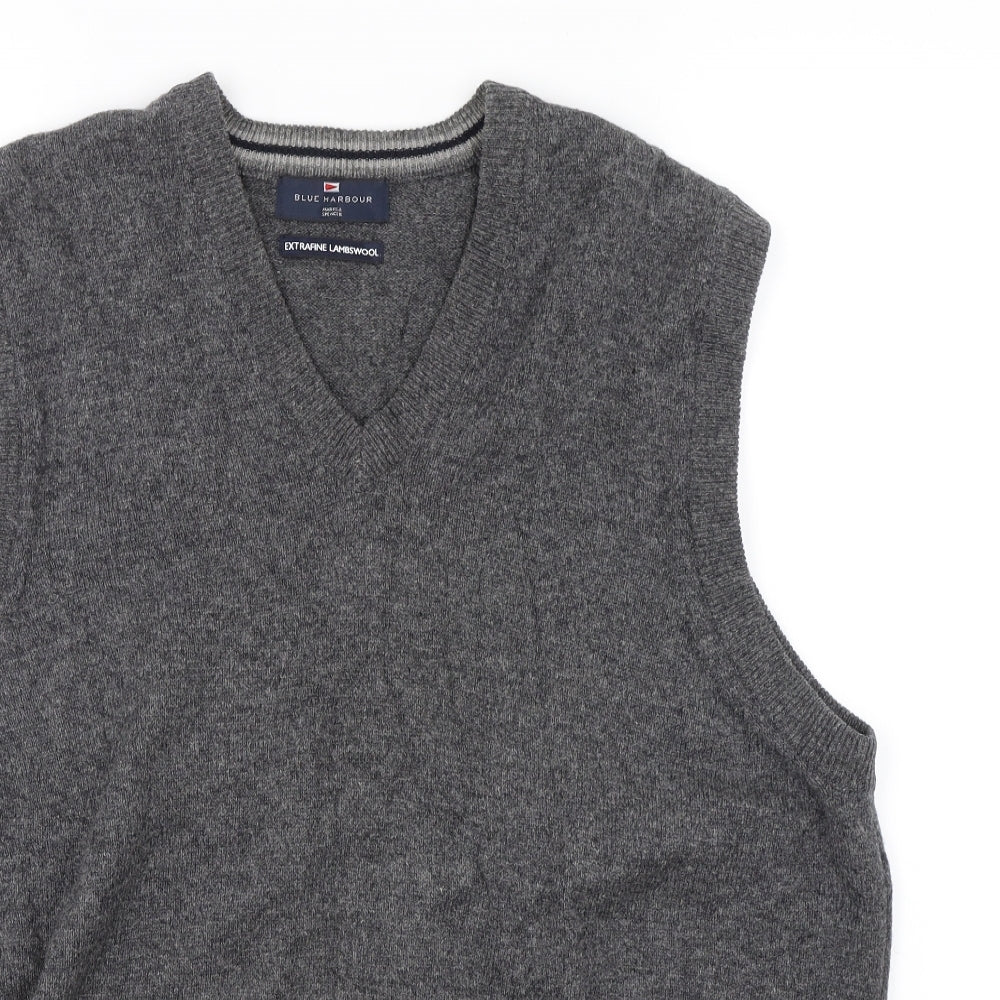 Marks and Spencer Mens Grey   Vest Jumper Size M