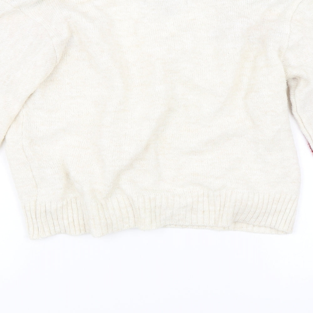 Primark Womens White   Cardigan Jumper Size XS
