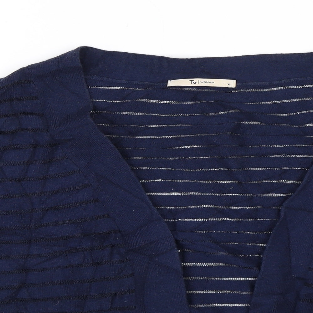 TU Womens Blue   Shrug Jumper Size 16