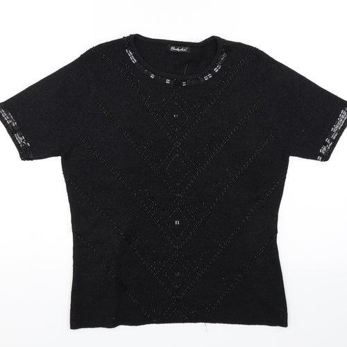 Berketex Womens Black   Jersey T-Shirt Size 14