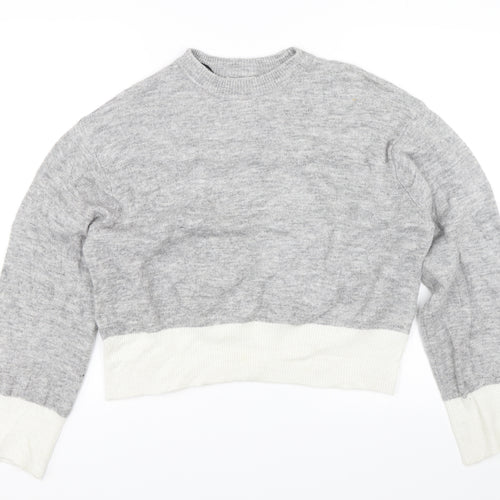 H&M Womens Grey   Pullover Jumper Size XS