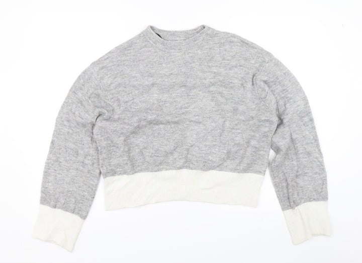 H&M Womens Grey   Pullover Jumper Size XS