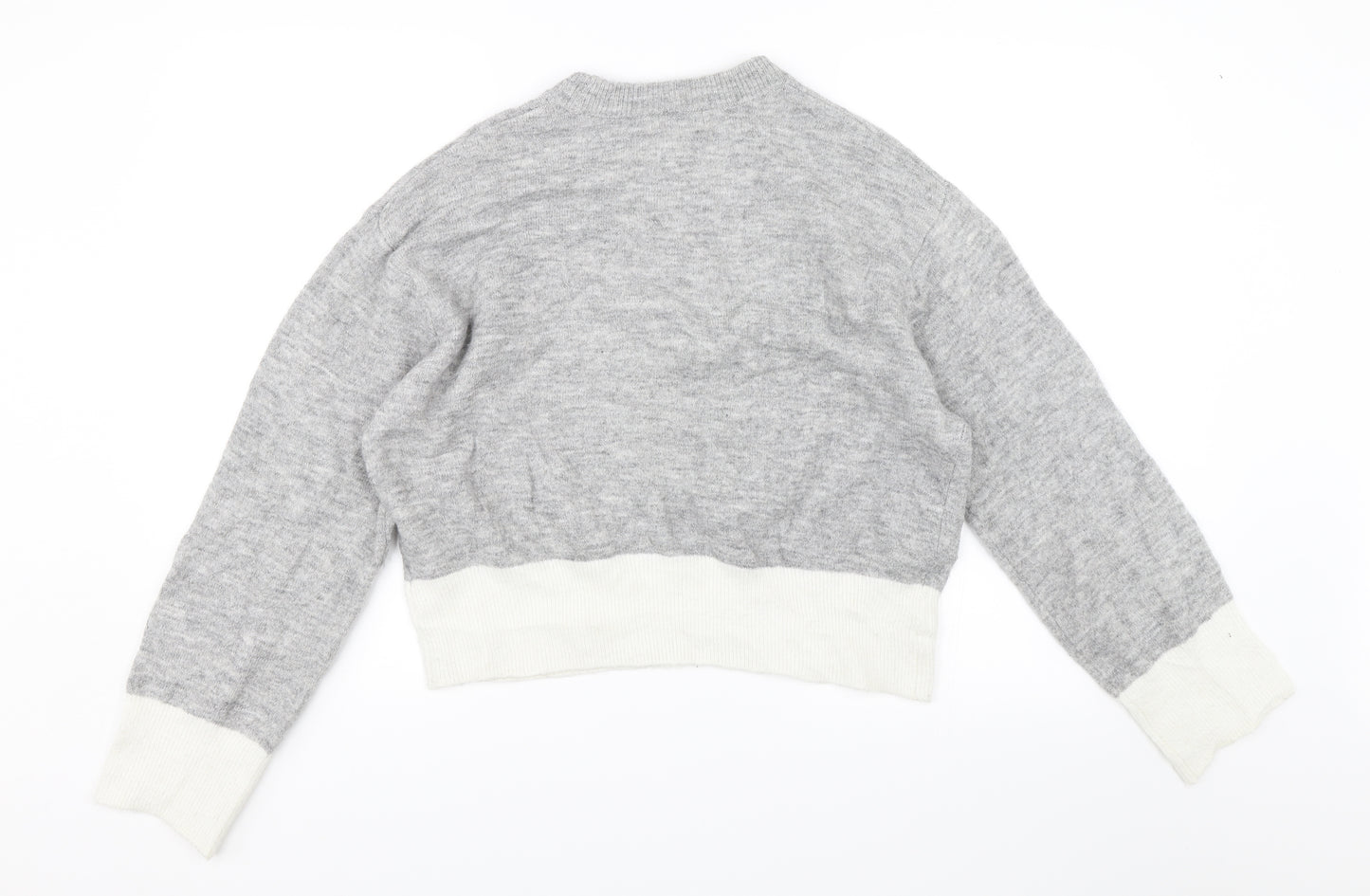 H&M Womens Grey   Pullover Jumper Size XS