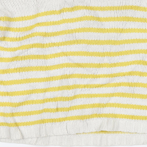 FOREVER 21 Girls Yellow Striped  Pullover Jumper Size 13-14 Years