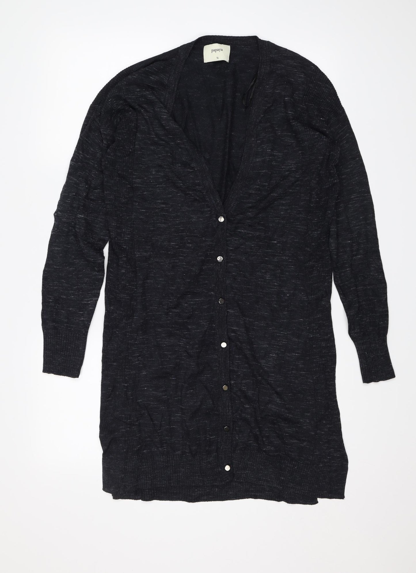 Papaya Womens Blue   Cardigan Jumper Size 16