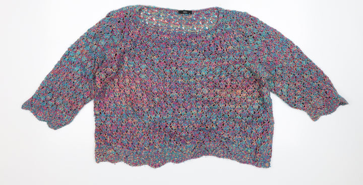 M&Co. Womens Multicoloured   Pullover Jumper Size M