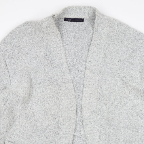 M&S Womens Grey   Cardigan Jumper Size M