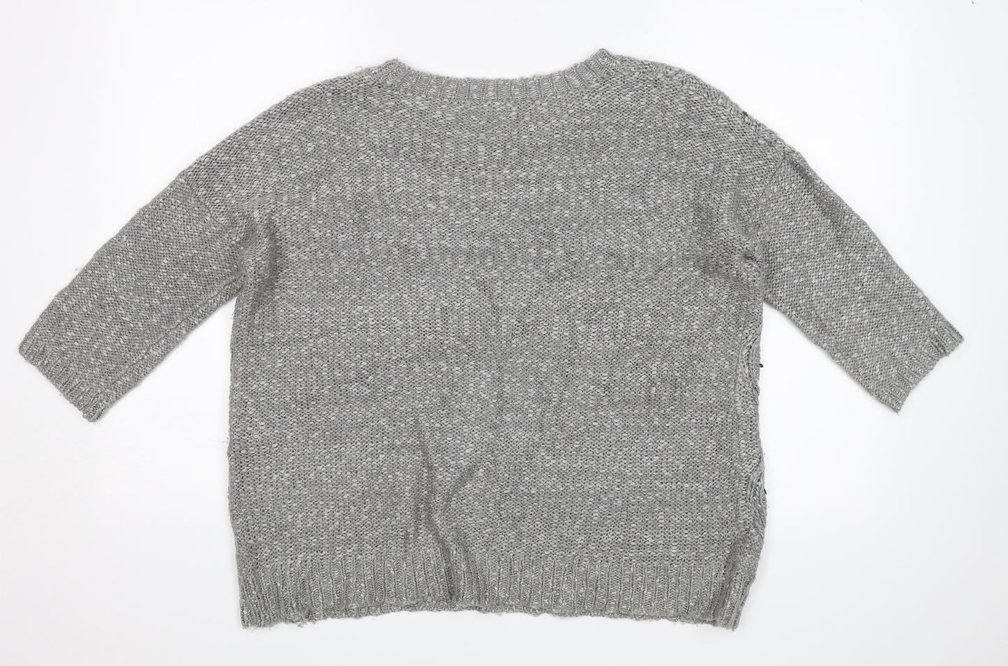 M&Co. Womens Grey   Pullover Jumper Size S