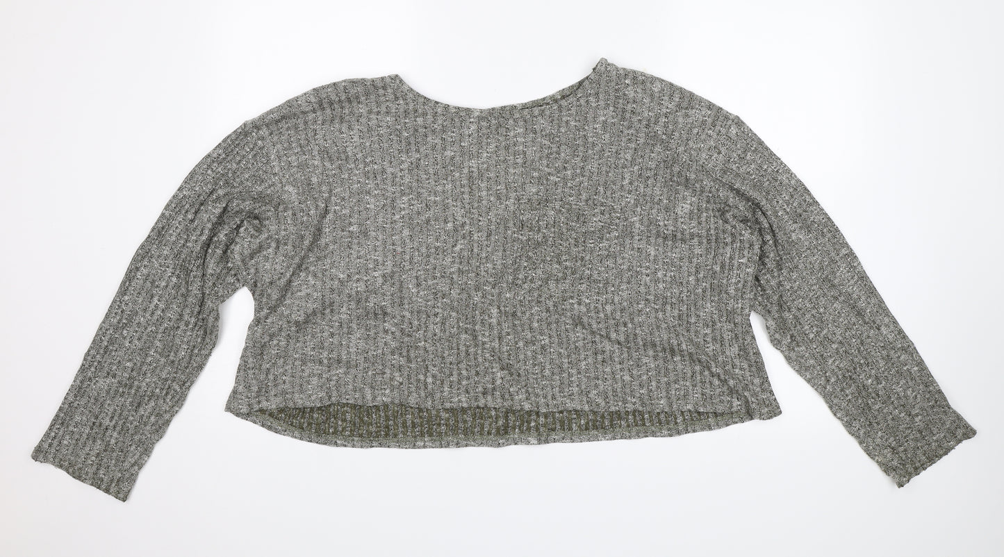 Topshop Womens Green   Pullover Jumper Size 16