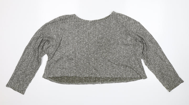 Topshop Womens Green Pullover Jumper Size 16