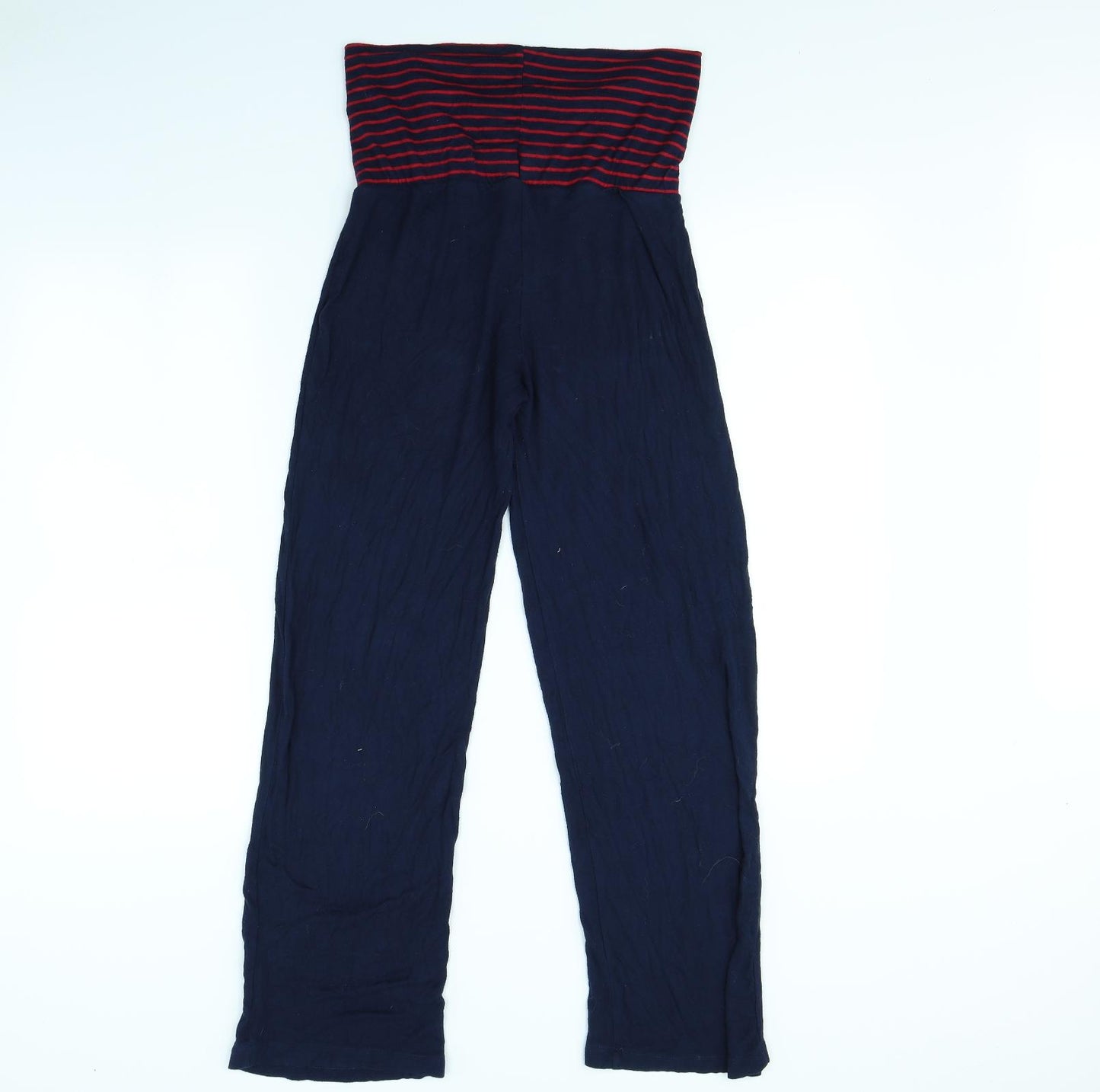 Preworn Womens Blue Striped  Trousers  Size 8 L29 in