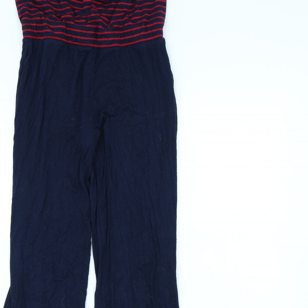 Preworn Womens Blue Striped  Trousers  Size 8 L29 in