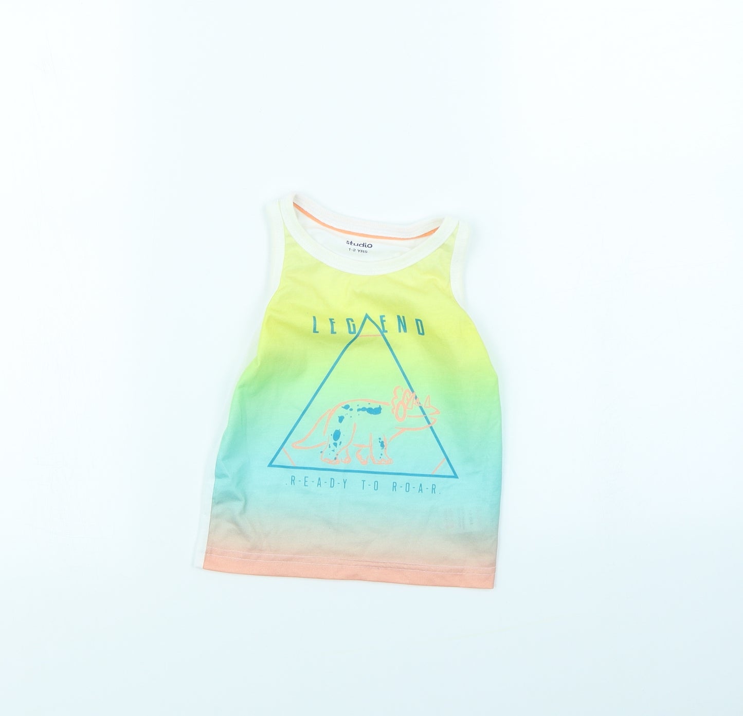 Studio Girls Multicoloured Colourblock  Basic Tank Size 2 Years