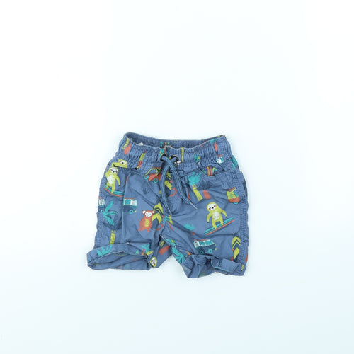 TU Baby Blue Spotted  Cropped Trousers Size 9 Months  - PALM TREE