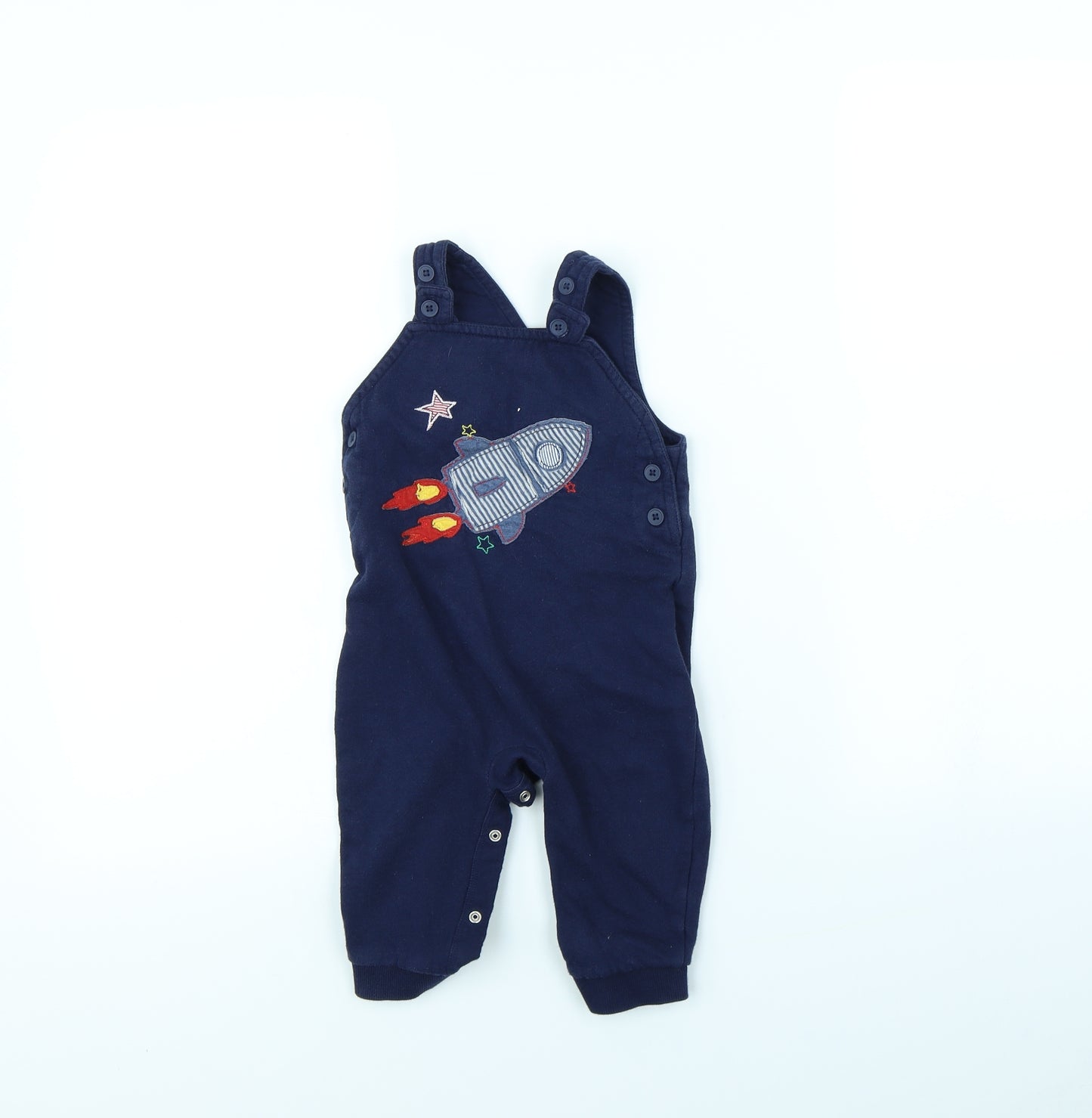 George Boys Blue   Babygrow One-Piece Size 9-12 Months  - Rocket