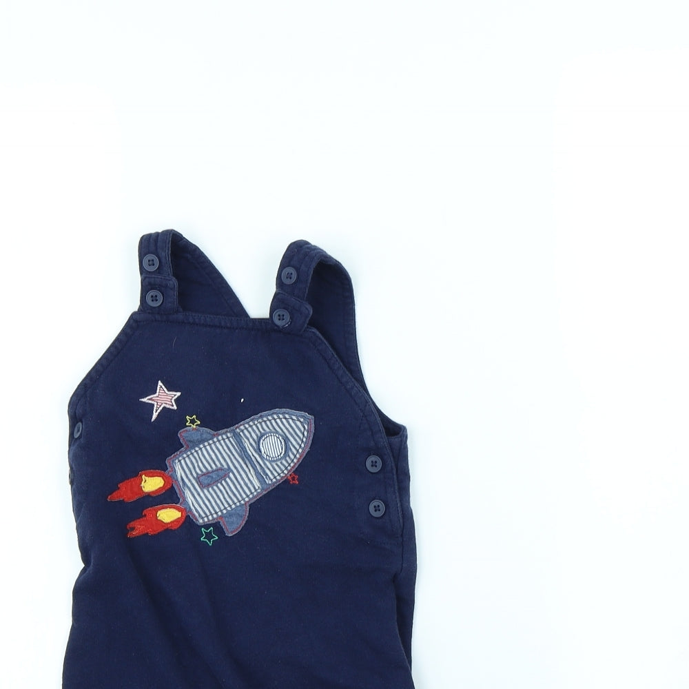 George Boys Blue   Babygrow One-Piece Size 9-12 Months  - Rocket