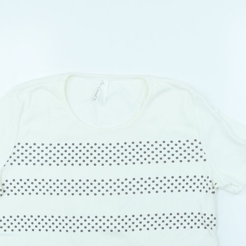 BM collection Womens White   Basic T-Shirt Size M