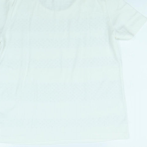 BM collection Womens White   Basic T-Shirt Size M