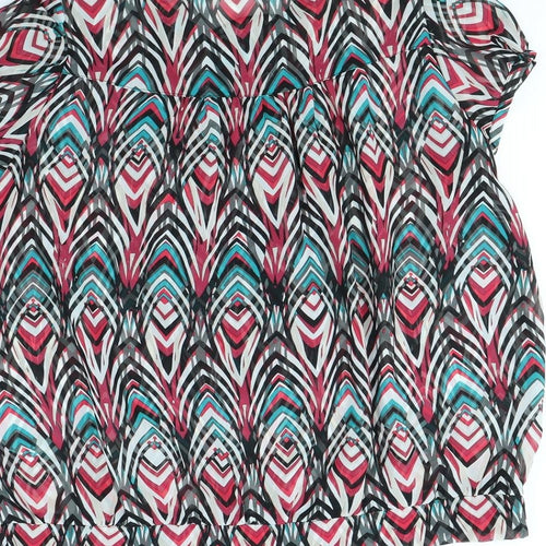 Epilogue Womens Multicoloured Striped  Basic Button-Up Size 16
