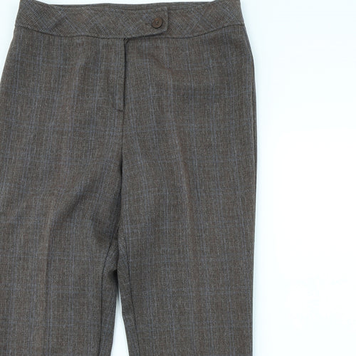 Mia Moda Womens Brown   Trousers  Size 14 L30 in