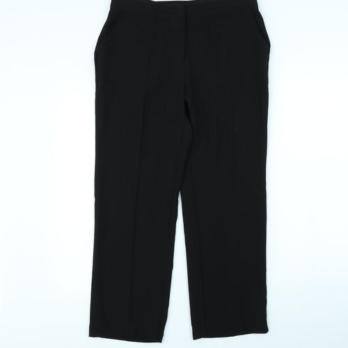 Preworn Womens Black   Trousers  Size 34 in L30 in