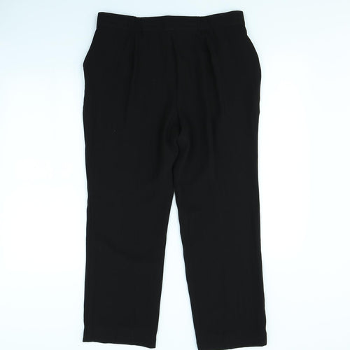 Preworn Womens Black   Trousers  Size 34 in L30 in