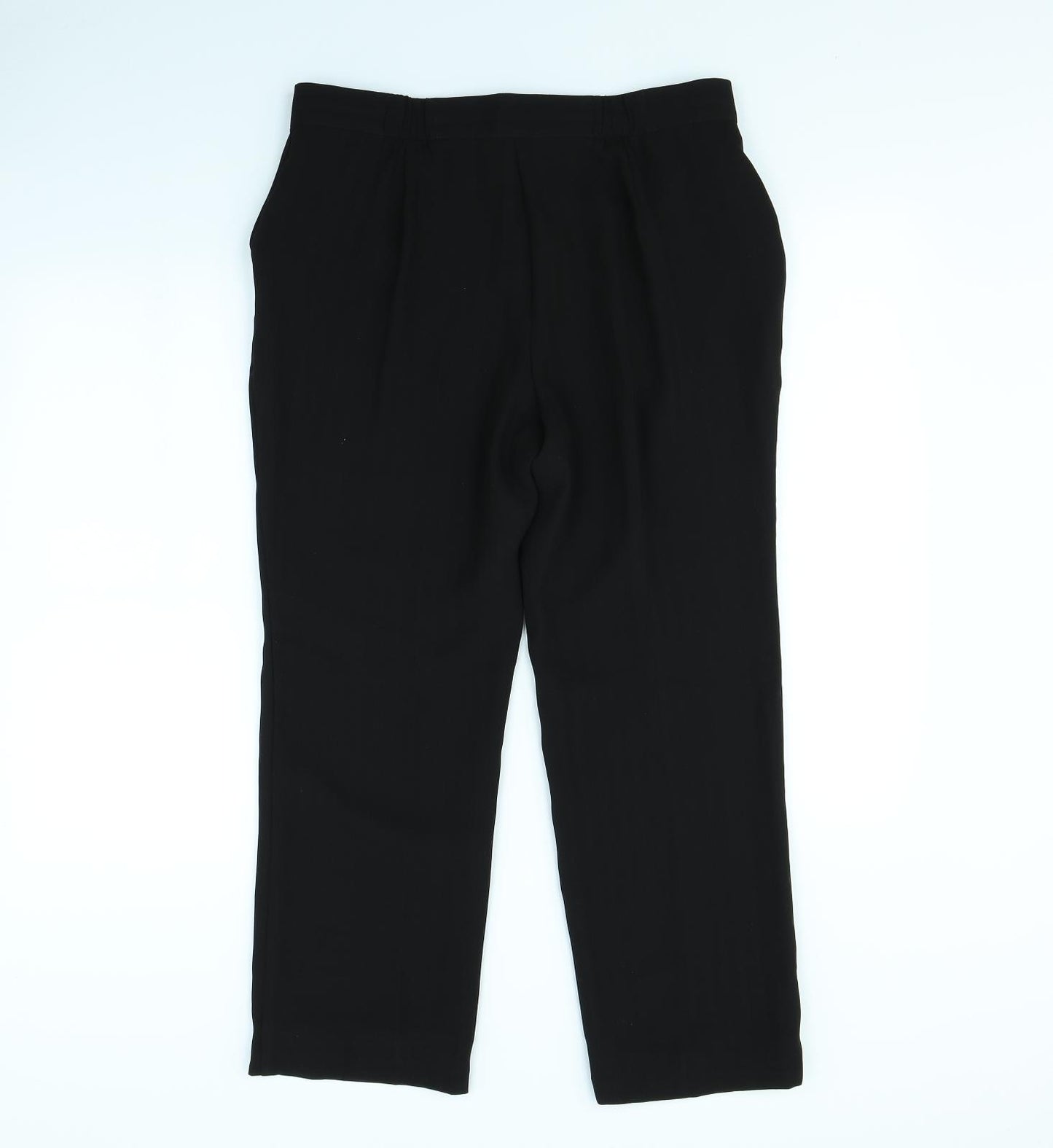 Preworn Womens Black   Trousers  Size 34 in L30 in