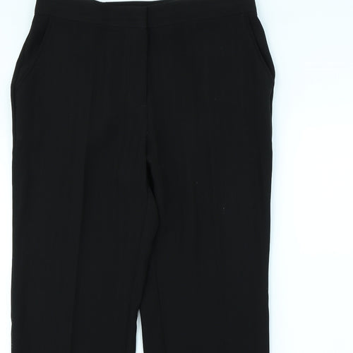 Preworn Womens Black   Trousers  Size 34 in L30 in