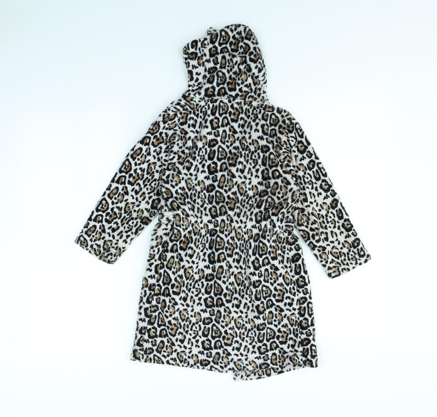 Preworn Girls Brown Animal Print  Cami Gown Size 4 Years