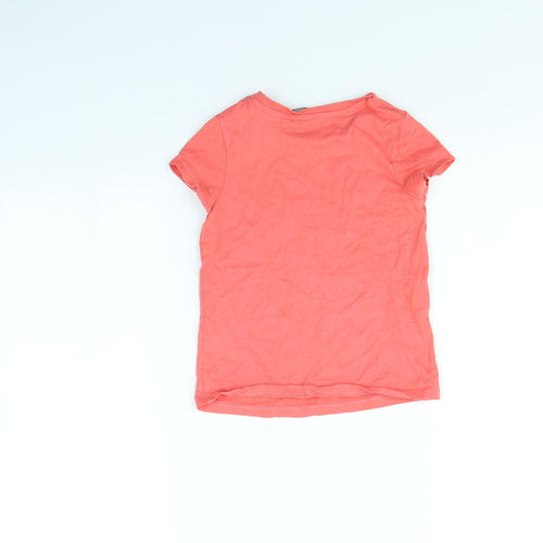 George Girls Pink   Basic T-Shirt Size 4 Years