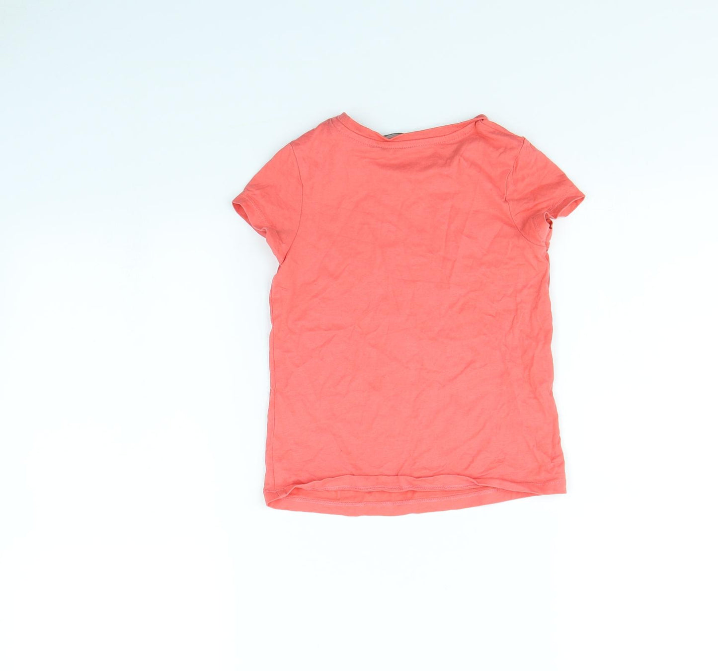 George Girls Pink   Basic T-Shirt Size 4 Years