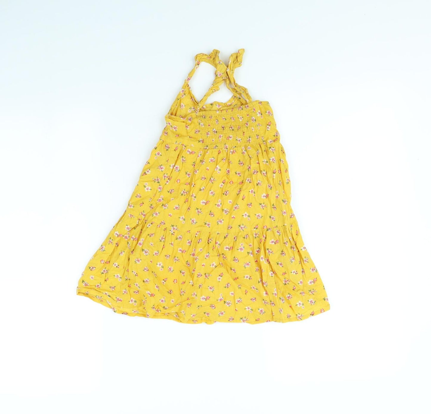 Primark Girls Yellow Floral  Shift  Size 4 Years