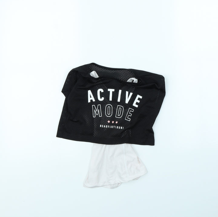 H&M Girls Black   Basic Tank Size 4 Years