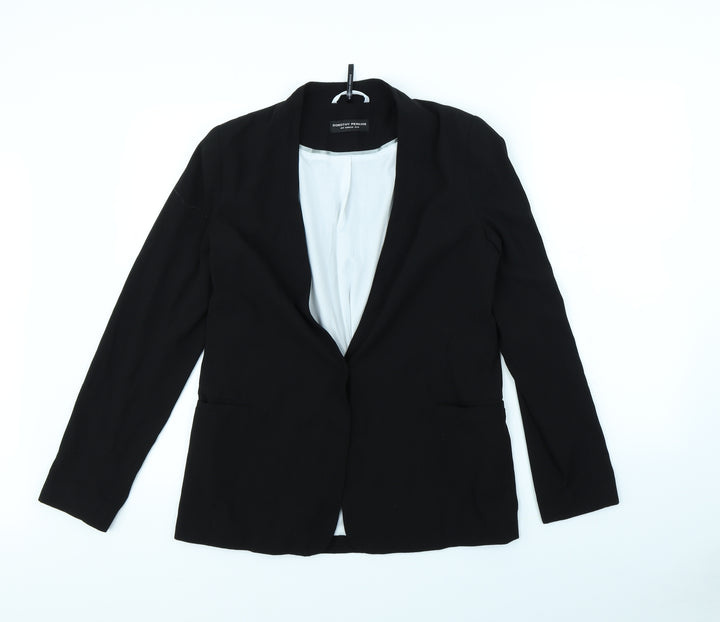 Dorothy Perkins Womens Black   Jacket  Size 10  - shoulder pads