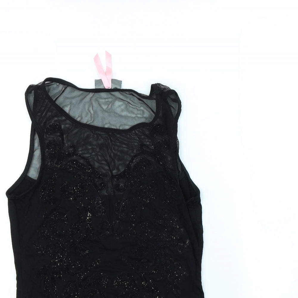 Lipsy  Womens Black   Basic Tank Size 10