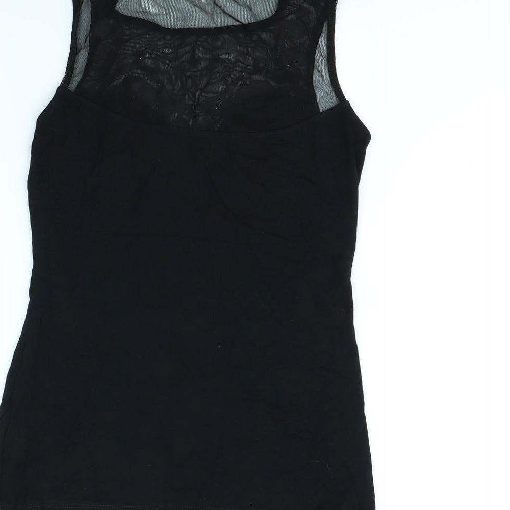Lipsy  Womens Black   Basic Tank Size 10